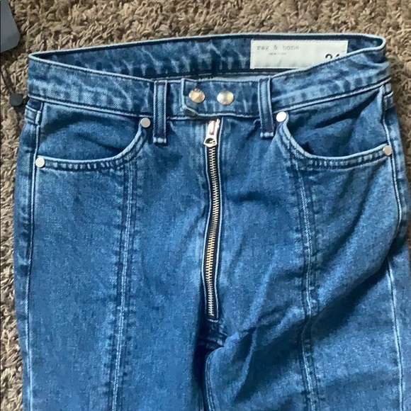 Rag & Bone Blue Bain Iver Pant 24 - Picture 6 of 8